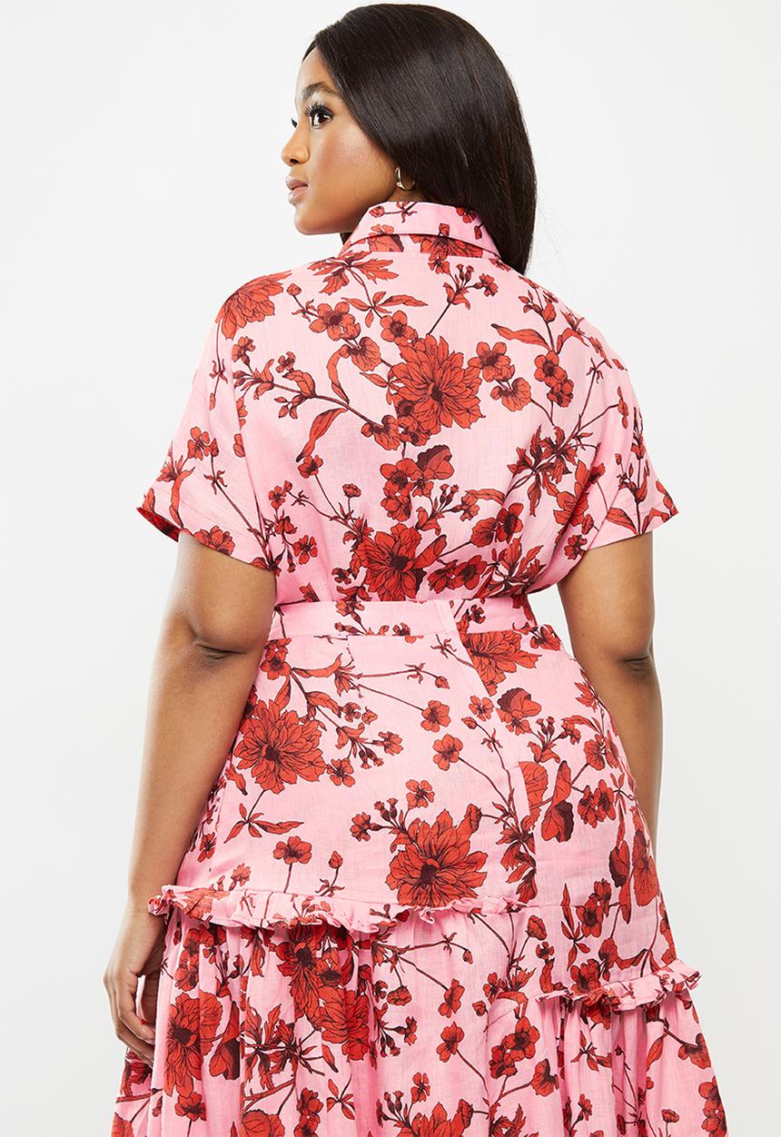 AMANDA LAIRD CHERRY - Plus msingazi shirt - pink & red