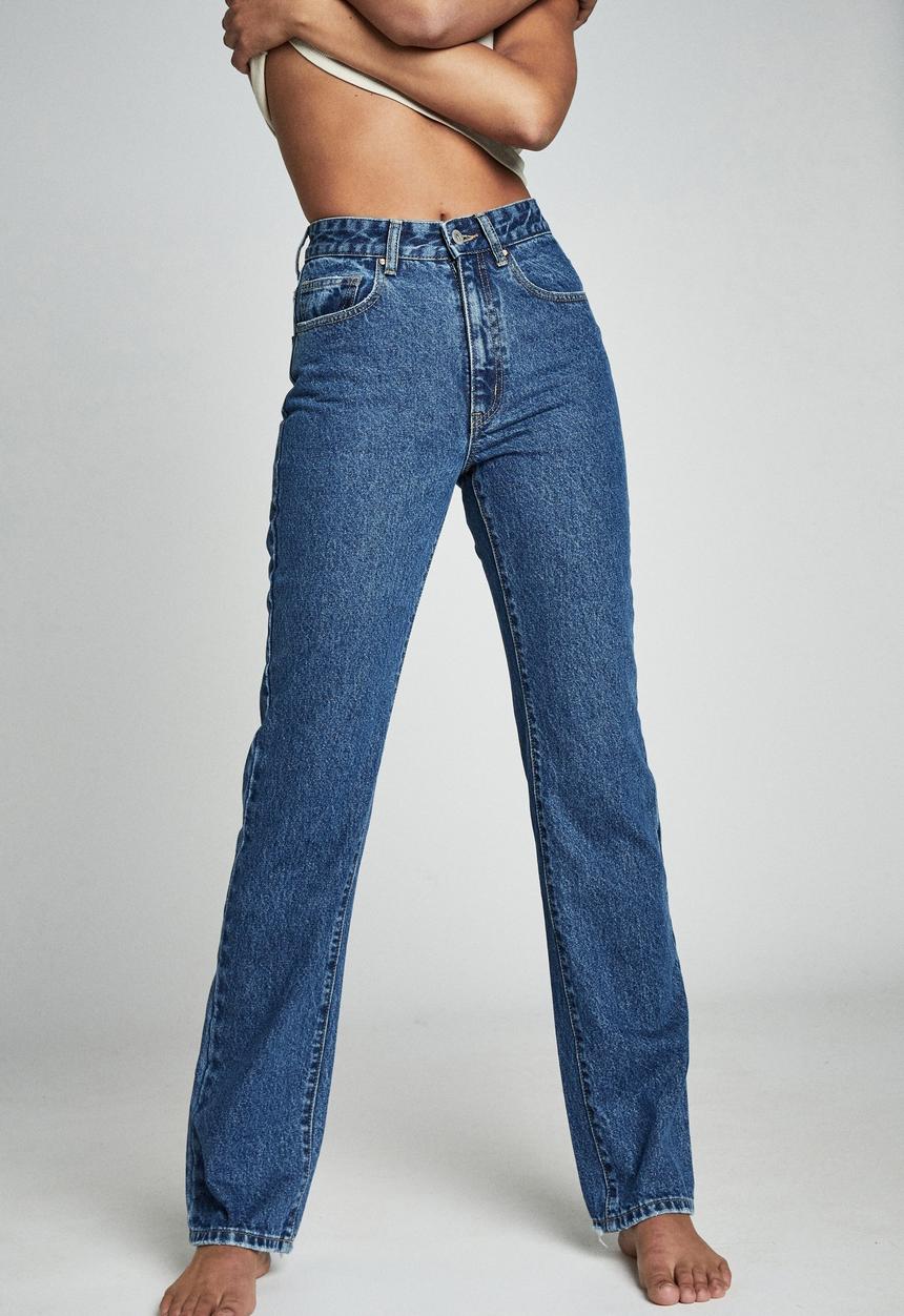 Cotton On - Long straight jean - coogee blue