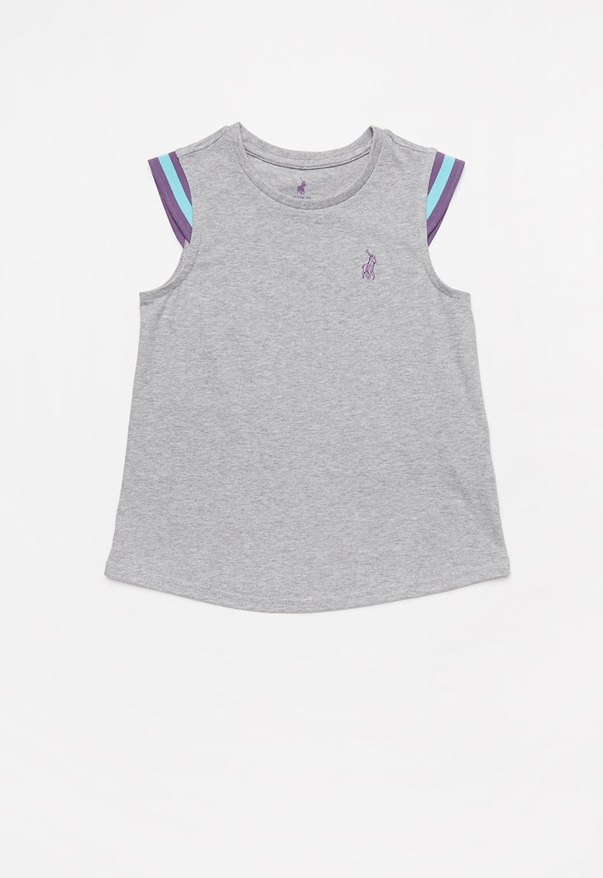 POLO - Girls Ashley tee - grey