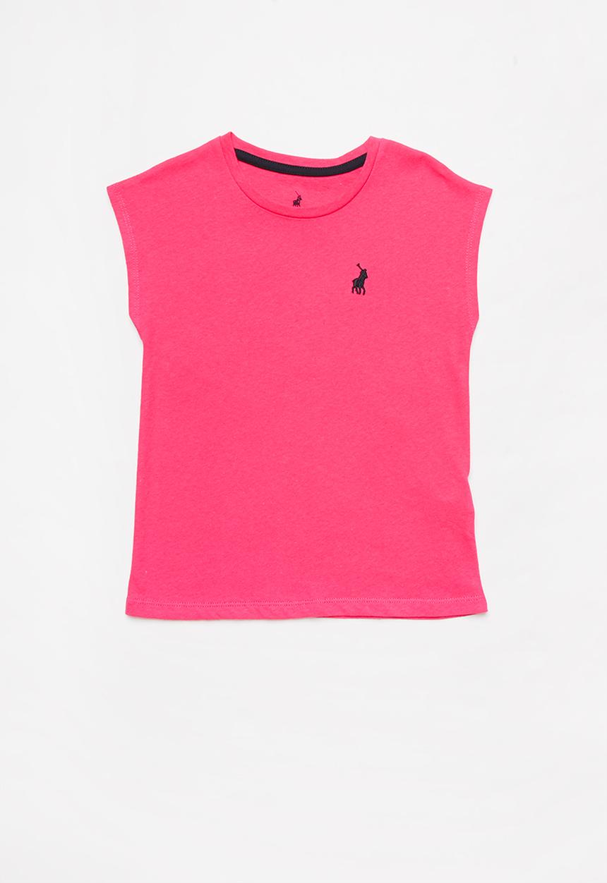 POLO - Girls Olivia textured tee - cerise