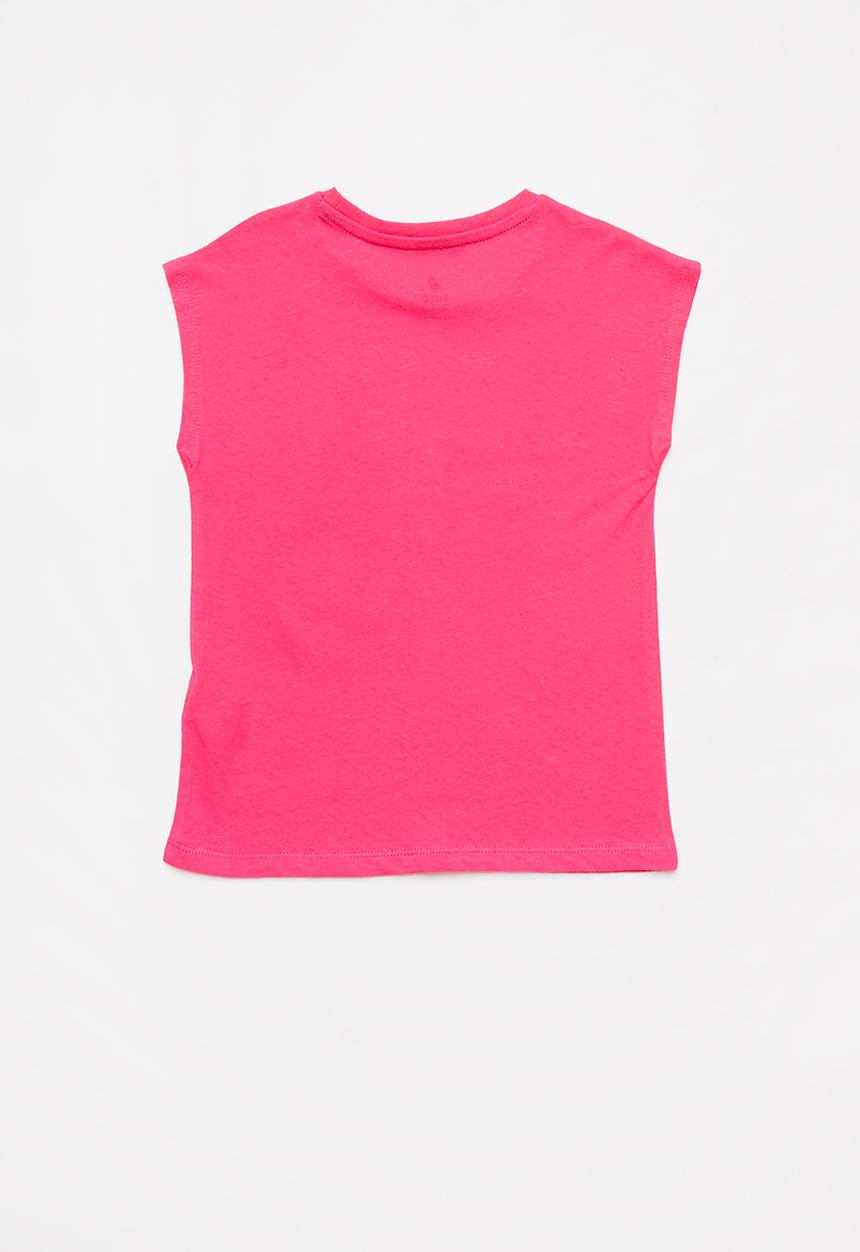 POLO - Girls Olivia textured tee - cerise