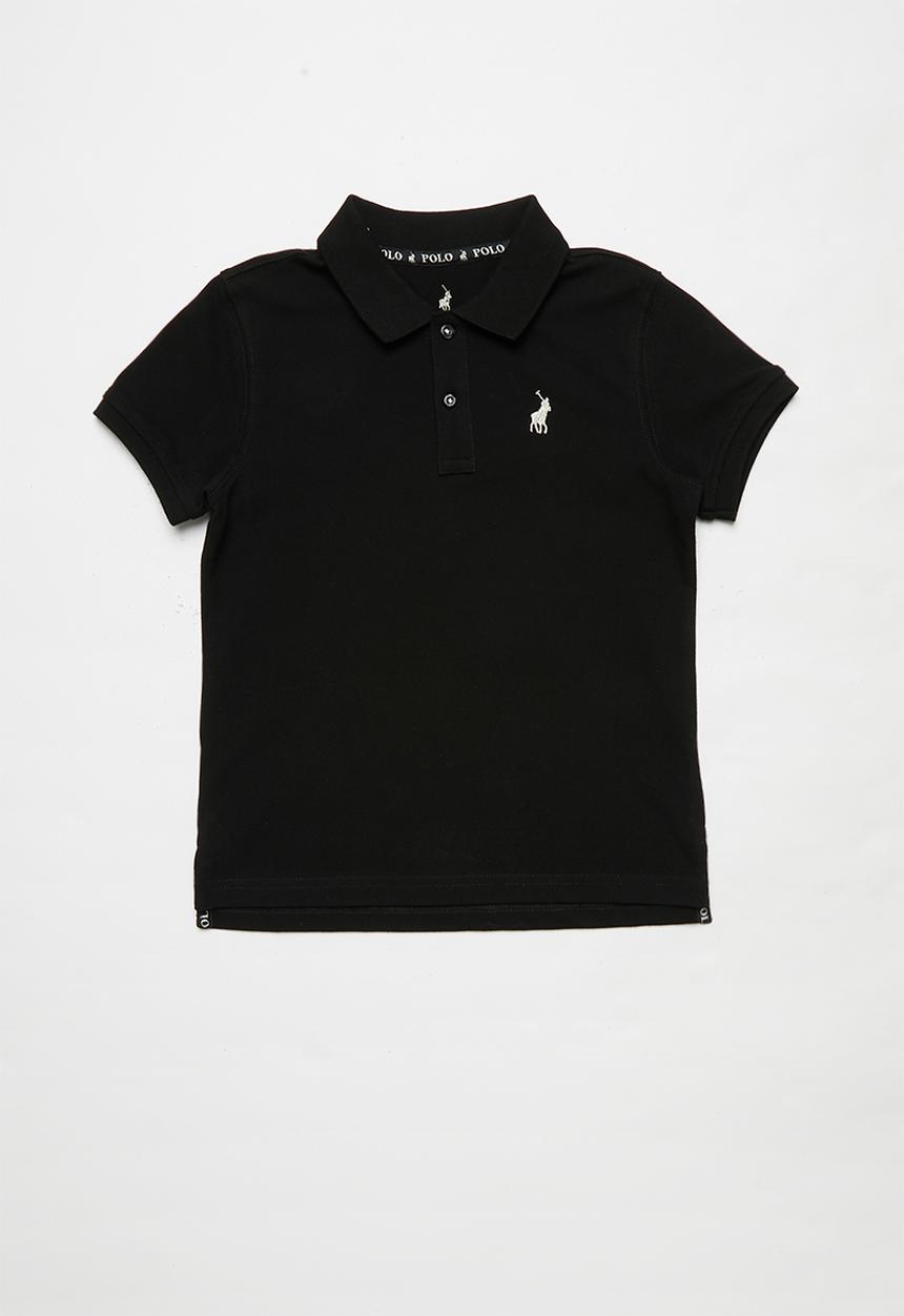 POLO - Boys Austin short sleeve golfer - black