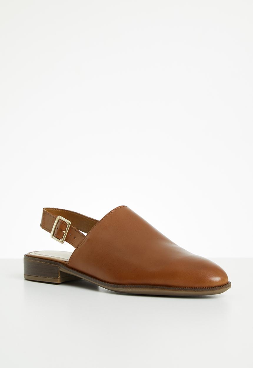 ALDO - Umaemeth leather mule - cognac