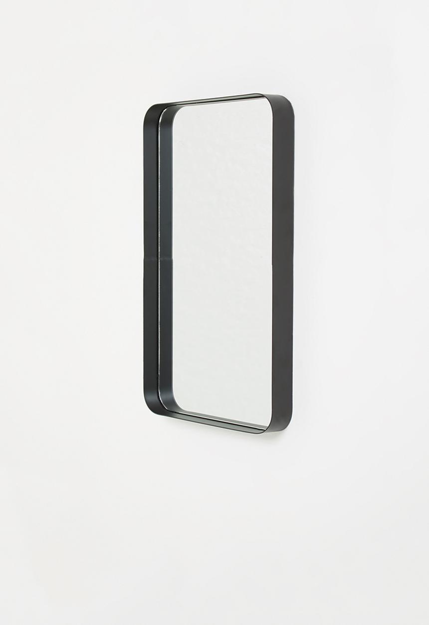 Sixth Floor - Framed metal mirror - black