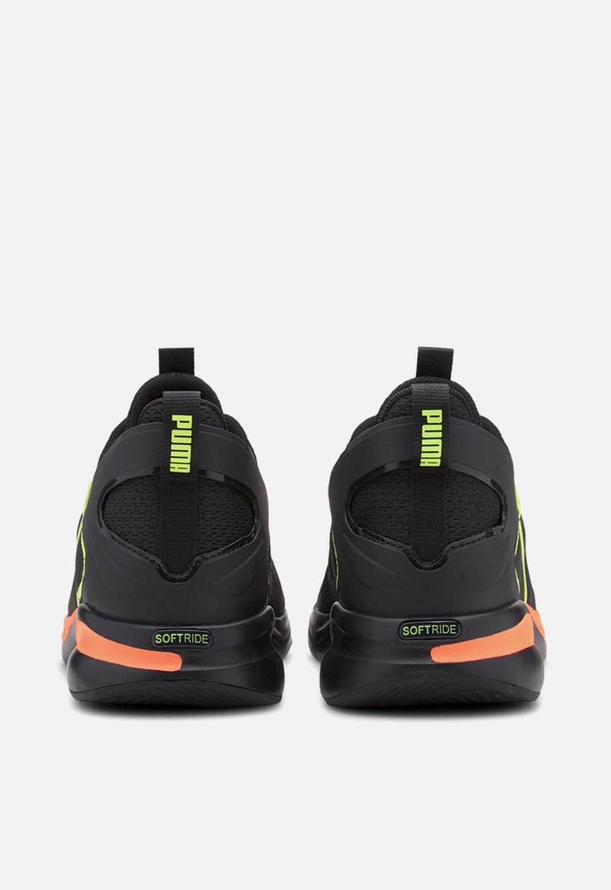PUMA - Softride rift tech - puma black & ultra orange