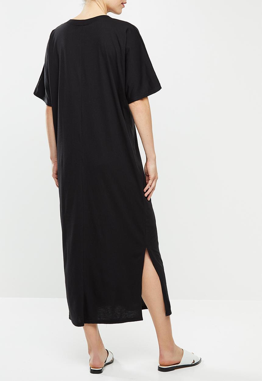 Superbalist - Maternity maxi crew neck T-shirt dress - black