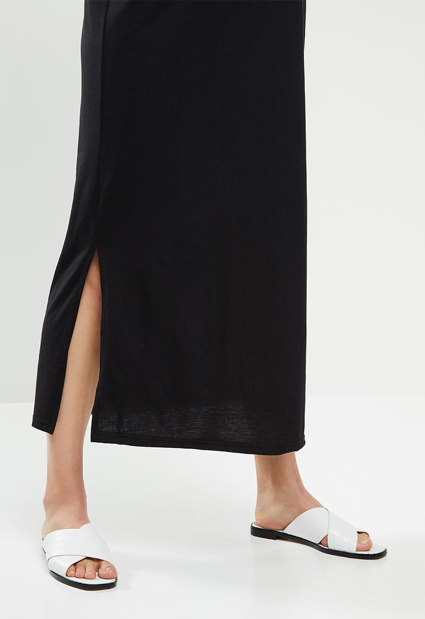 Superbalist - Maternity maxi crew neck T-shirt dress - black