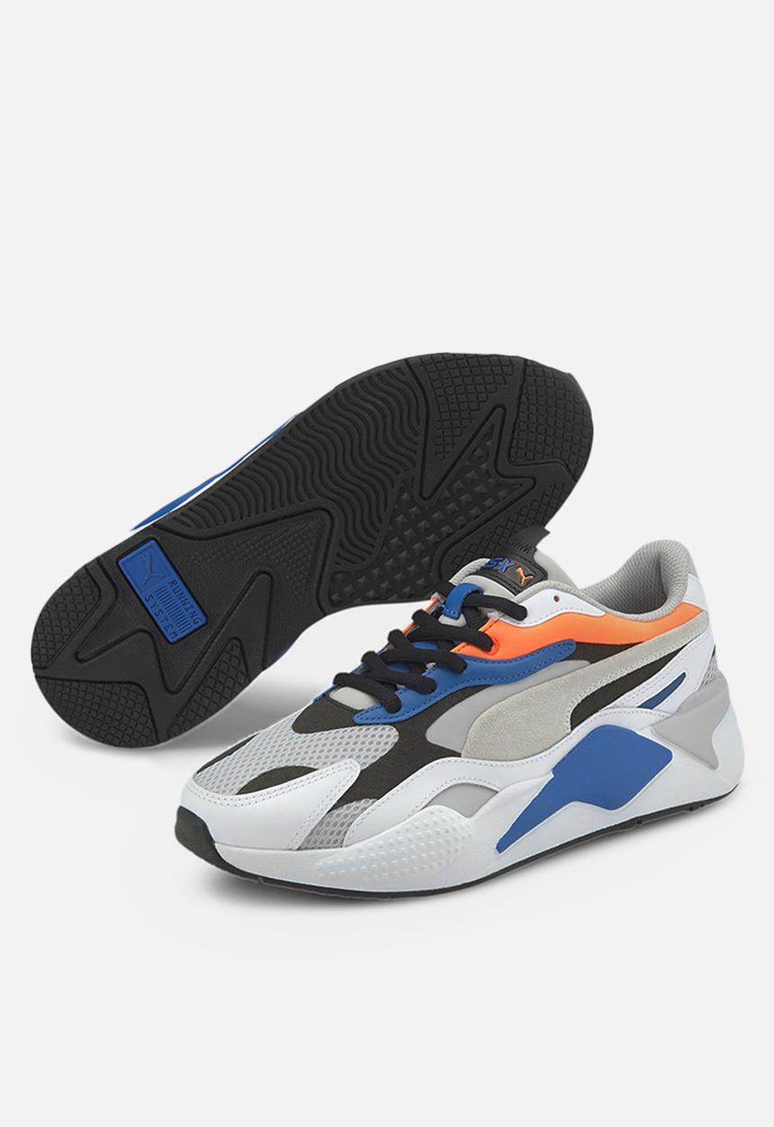 PUMA - RS-X³ prism - grey violet / puma white / ultra orange