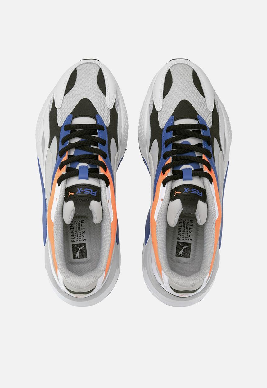 PUMA - RS-X³ prism - grey violet / puma white / ultra orange