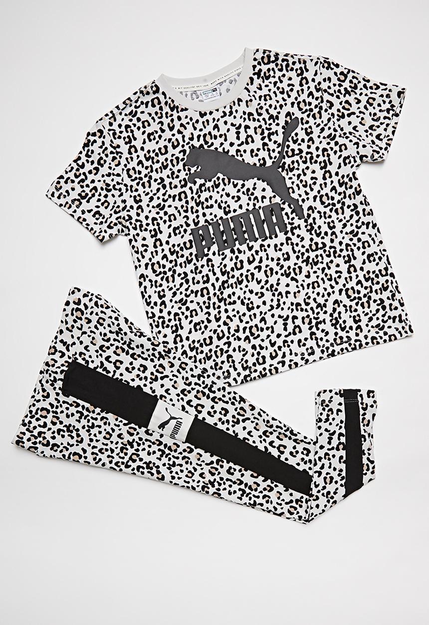 PUMA - Classics graphics leggings - grey