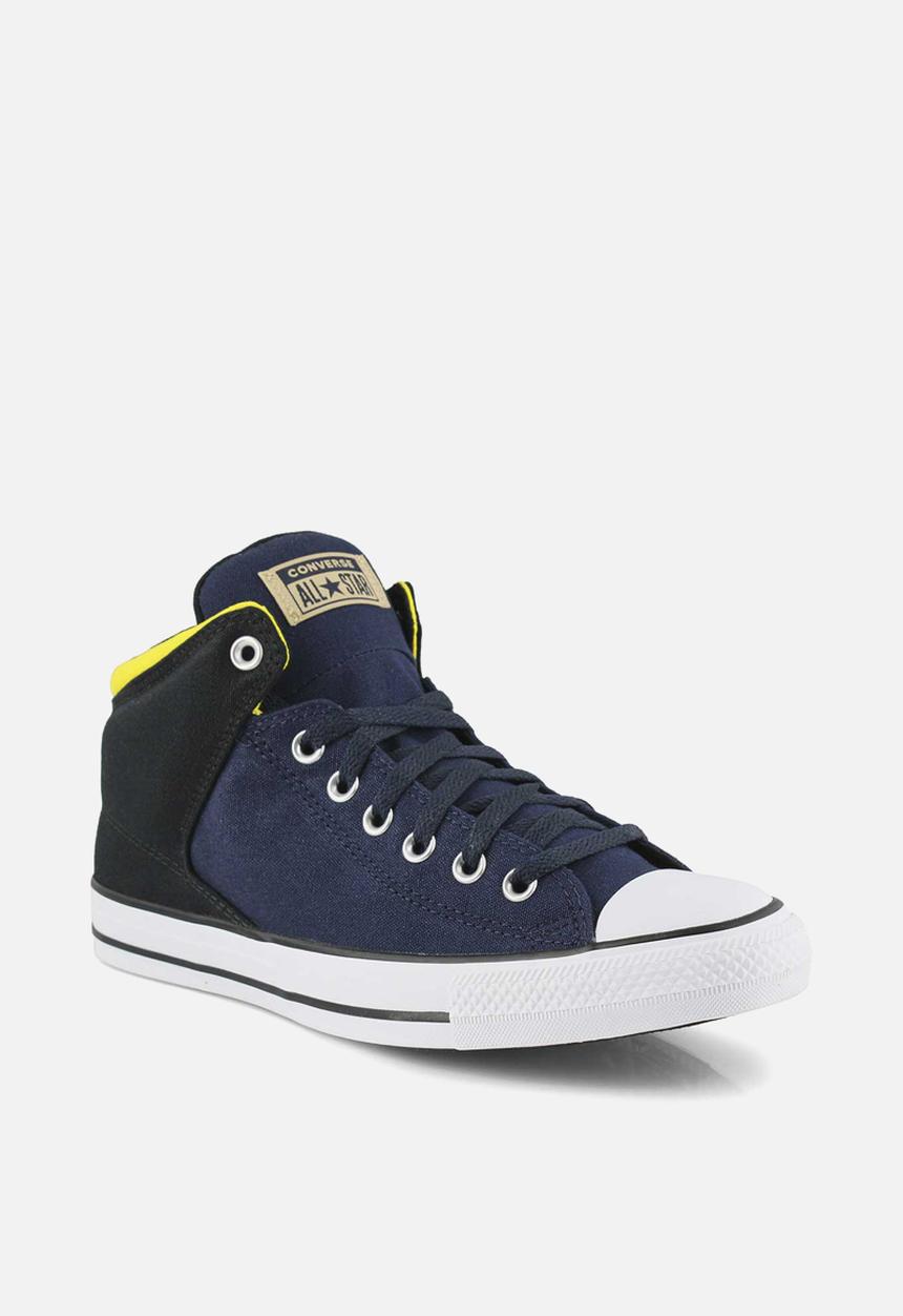 Converse - Chuck Taylor All Star high street mid - obsidian / black /speed yellow