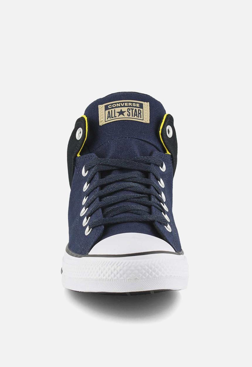 Converse - Chuck Taylor All Star high street mid - obsidian / black /speed yellow