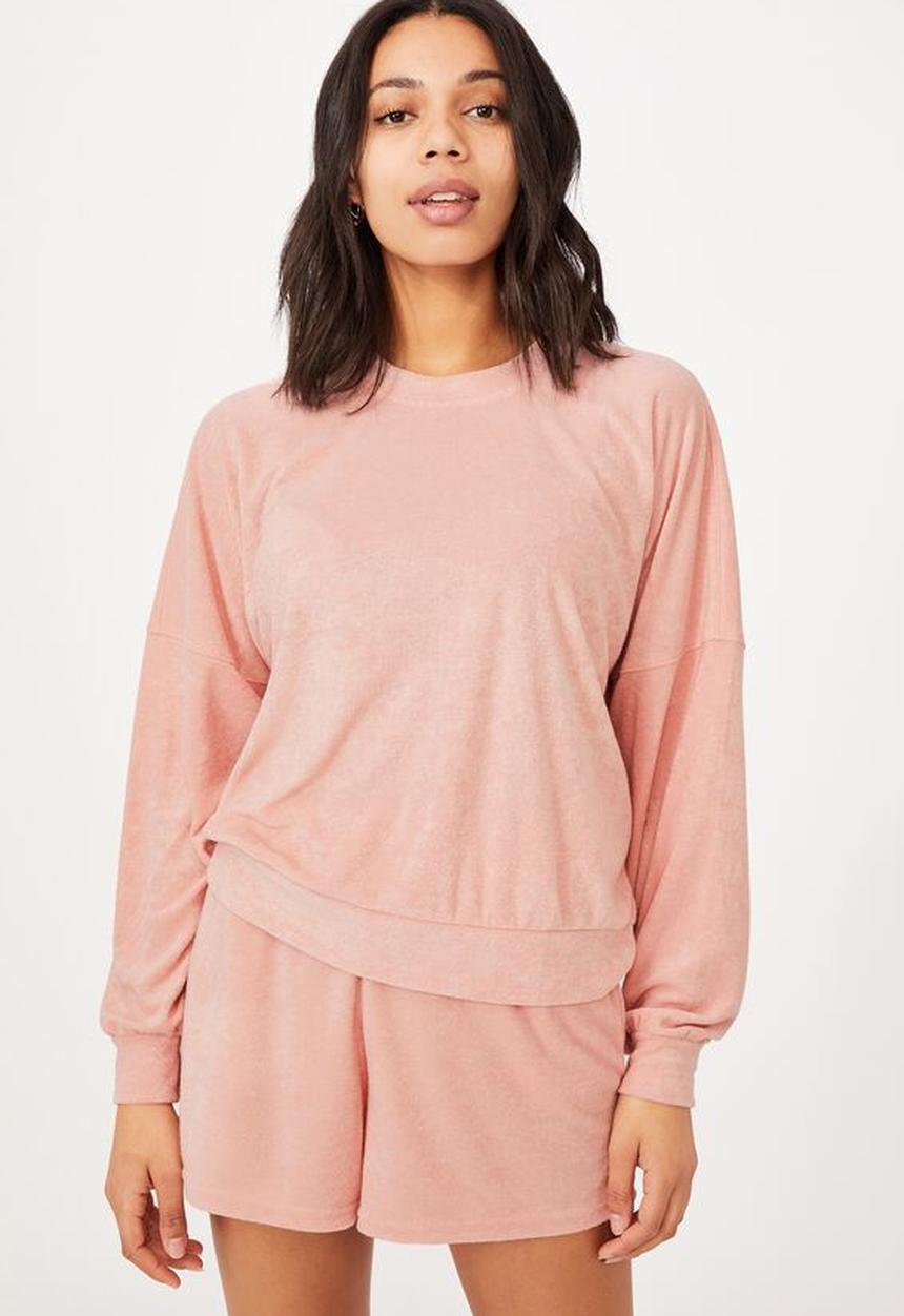 Cotton On - Rose resort pullover - sunfaded pink