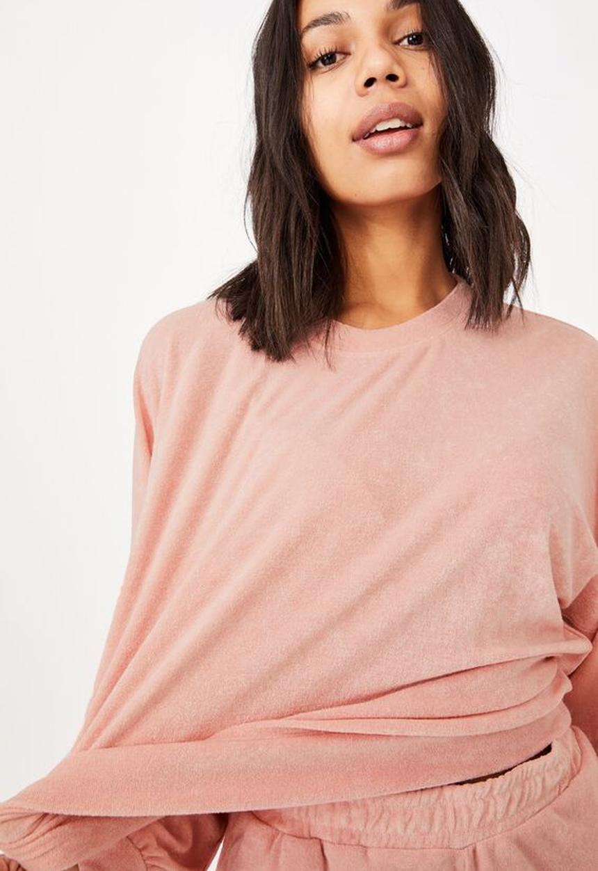 Cotton On - Rose resort pullover - sunfaded pink