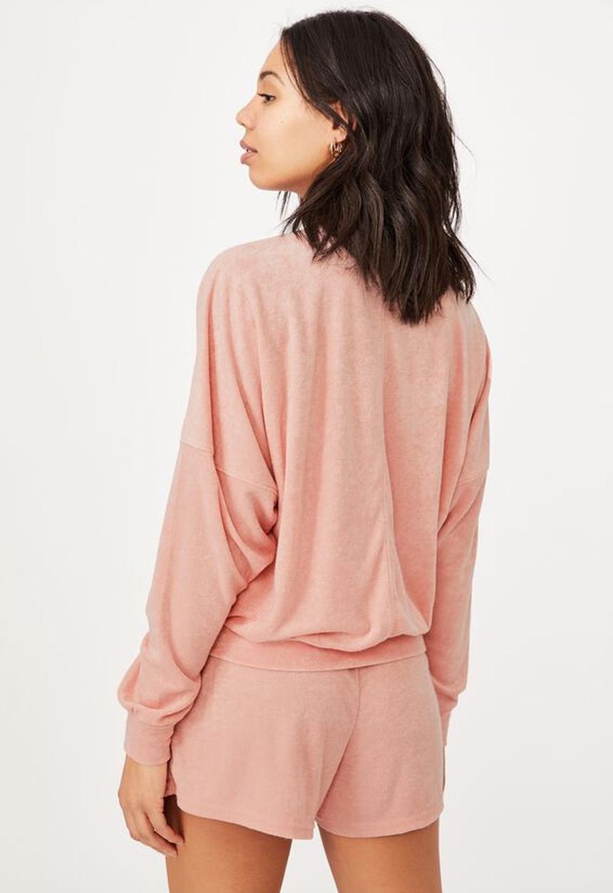 Cotton On - Rose resort pullover - sunfaded pink