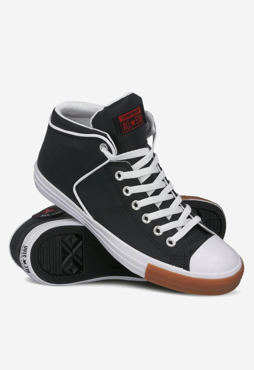 Converse - Chuck Taylor All Star high street mid - black / university red / honey