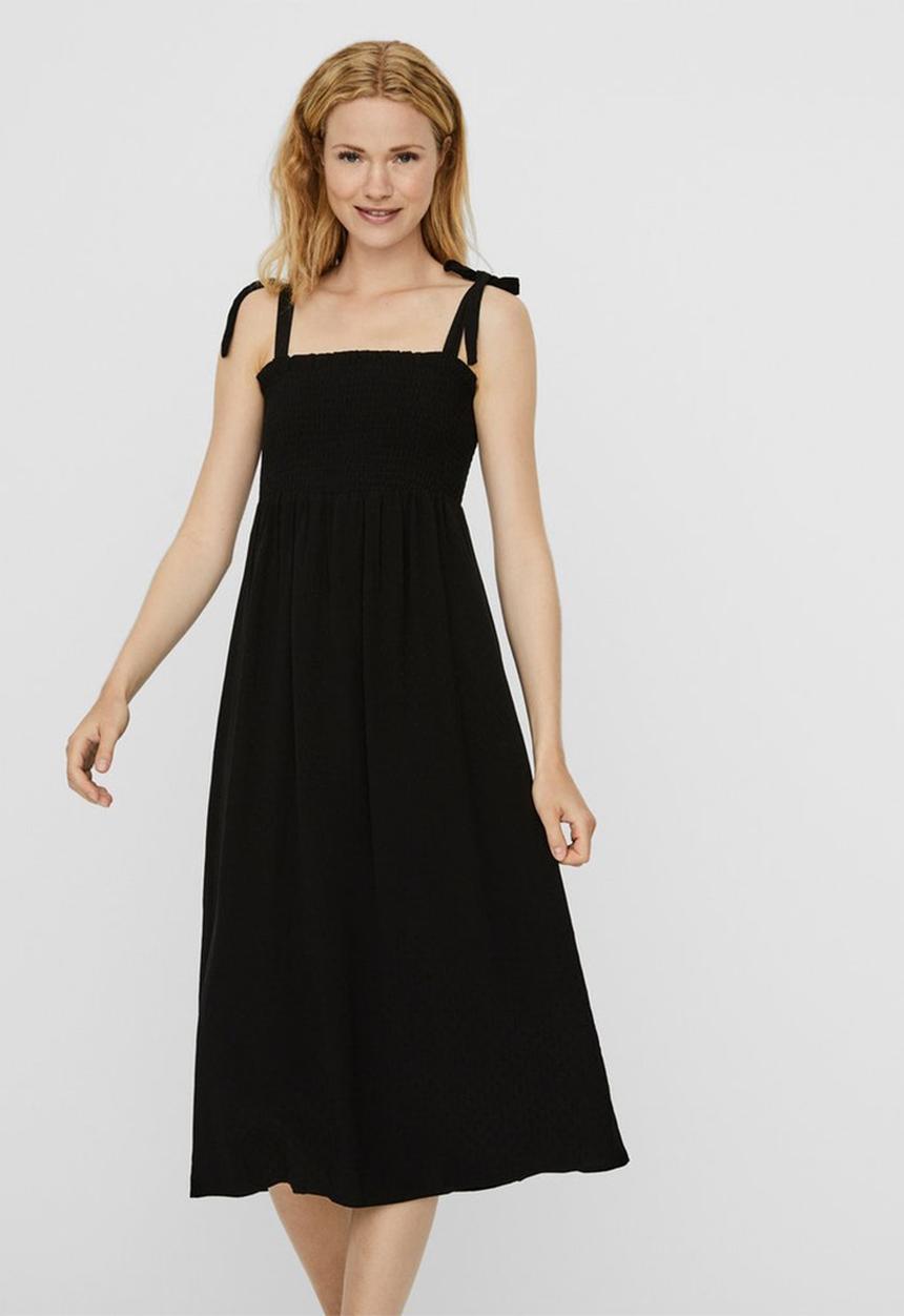 Vero Moda - Layla strap calf dress - black
