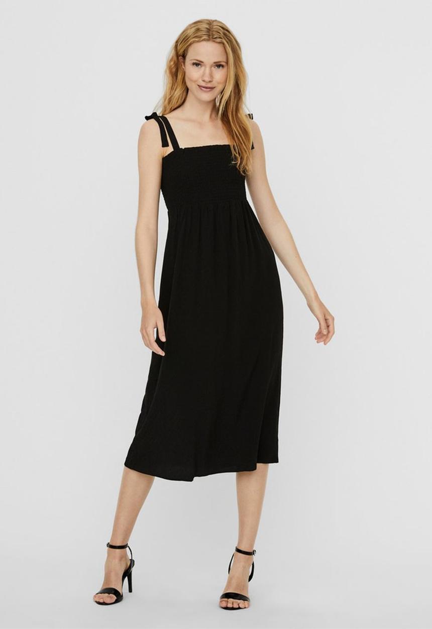 Vero Moda - Layla strap calf dress - black