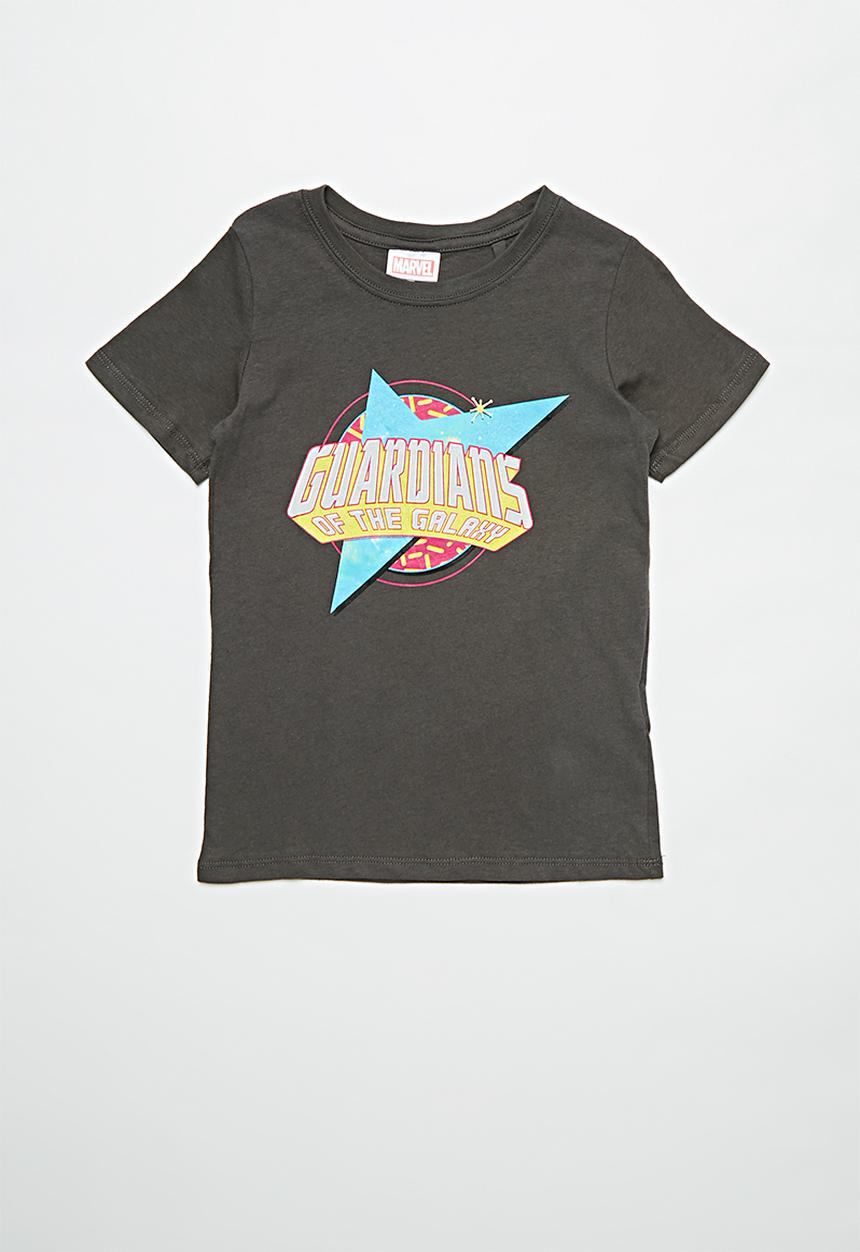 Cotton On - Short sleeve license1 tee - lcn mar guardians/iron grey