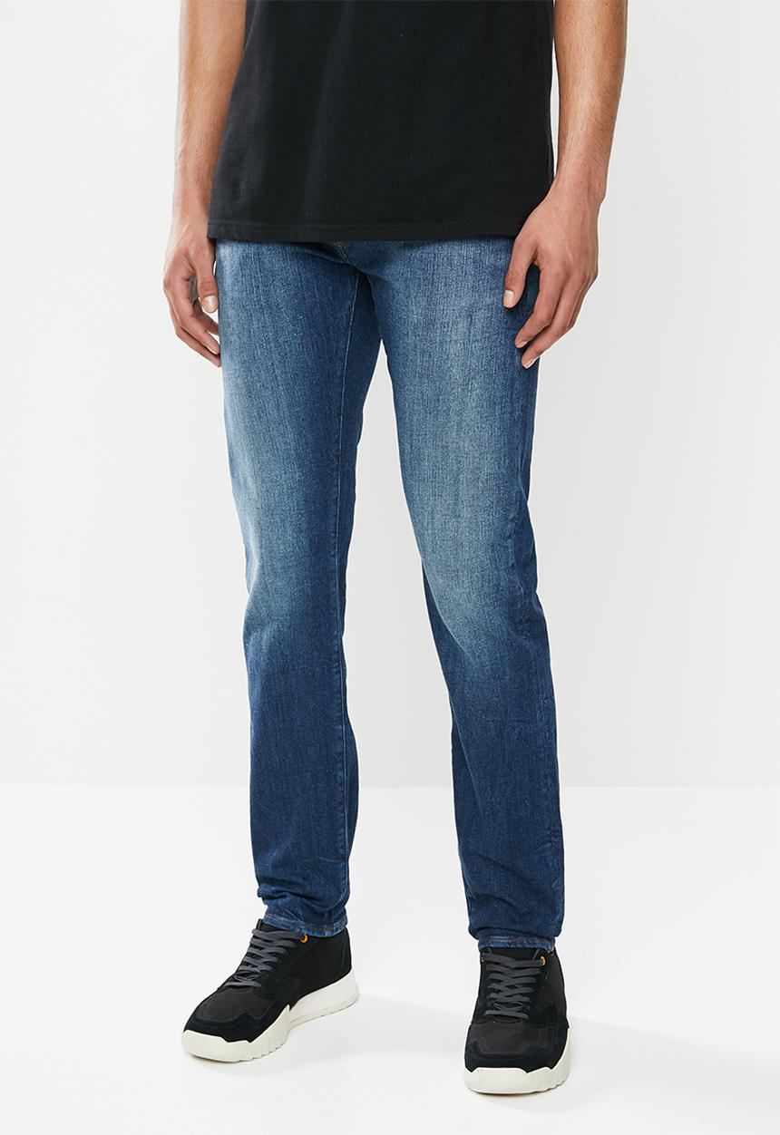 G-STAR - 3301 Slim hodra stretch denim - blue 