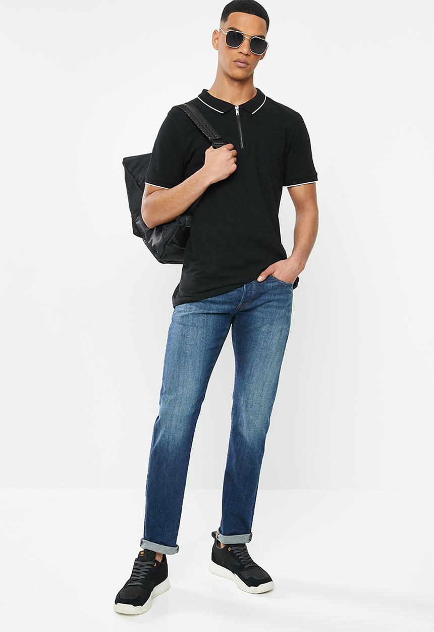 G-STAR - 3301 Slim hodra stretch denim - blue 