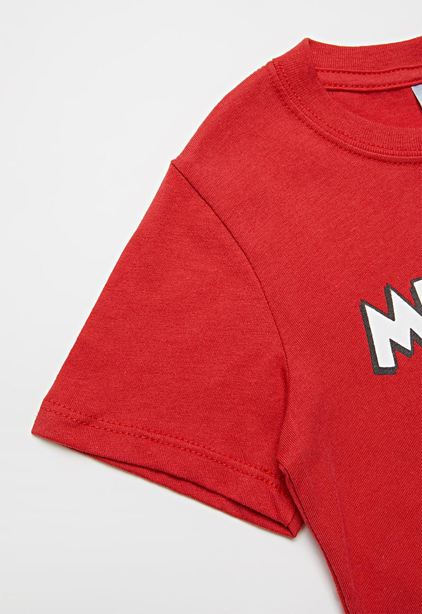 Cotton On - Short sleeve license1 tee - lucky red