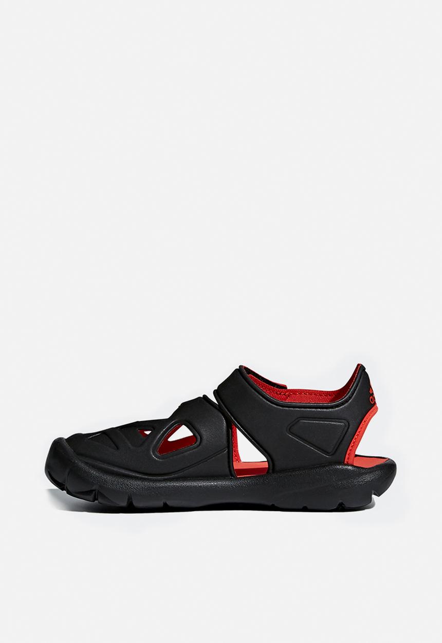 adidas Originals - Fortaswim 2 sandals - black & red 