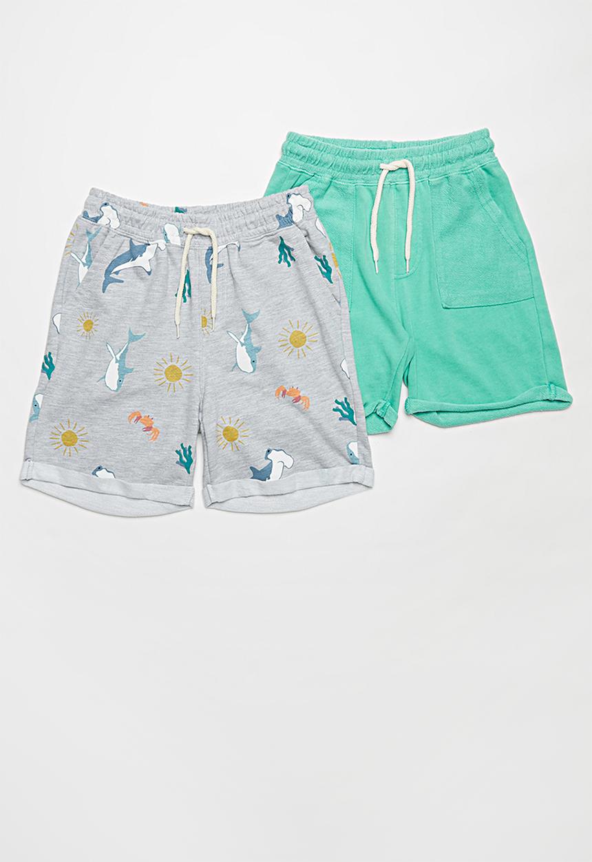 Cotton On - 2 pack henry slouch short - multi 