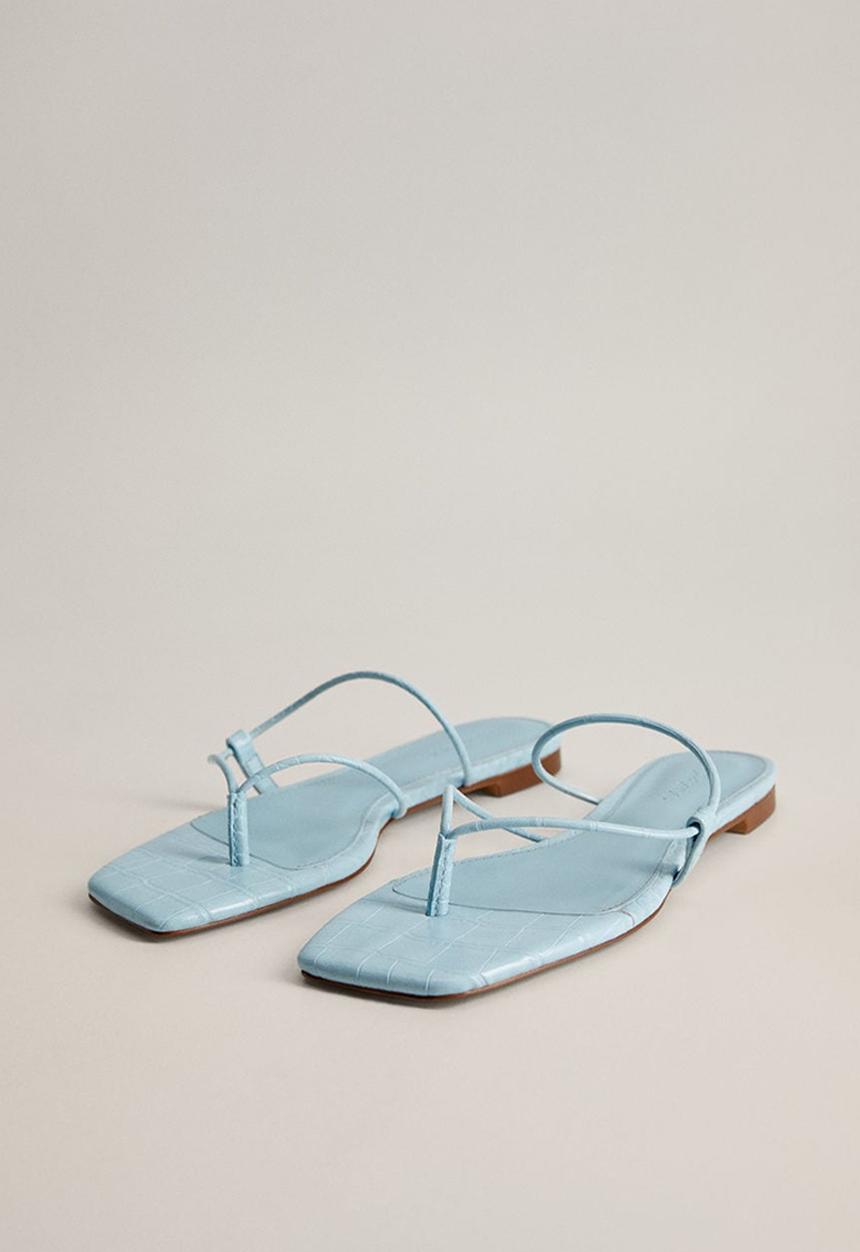 MANGO - Flipy sandal - light pastel blue