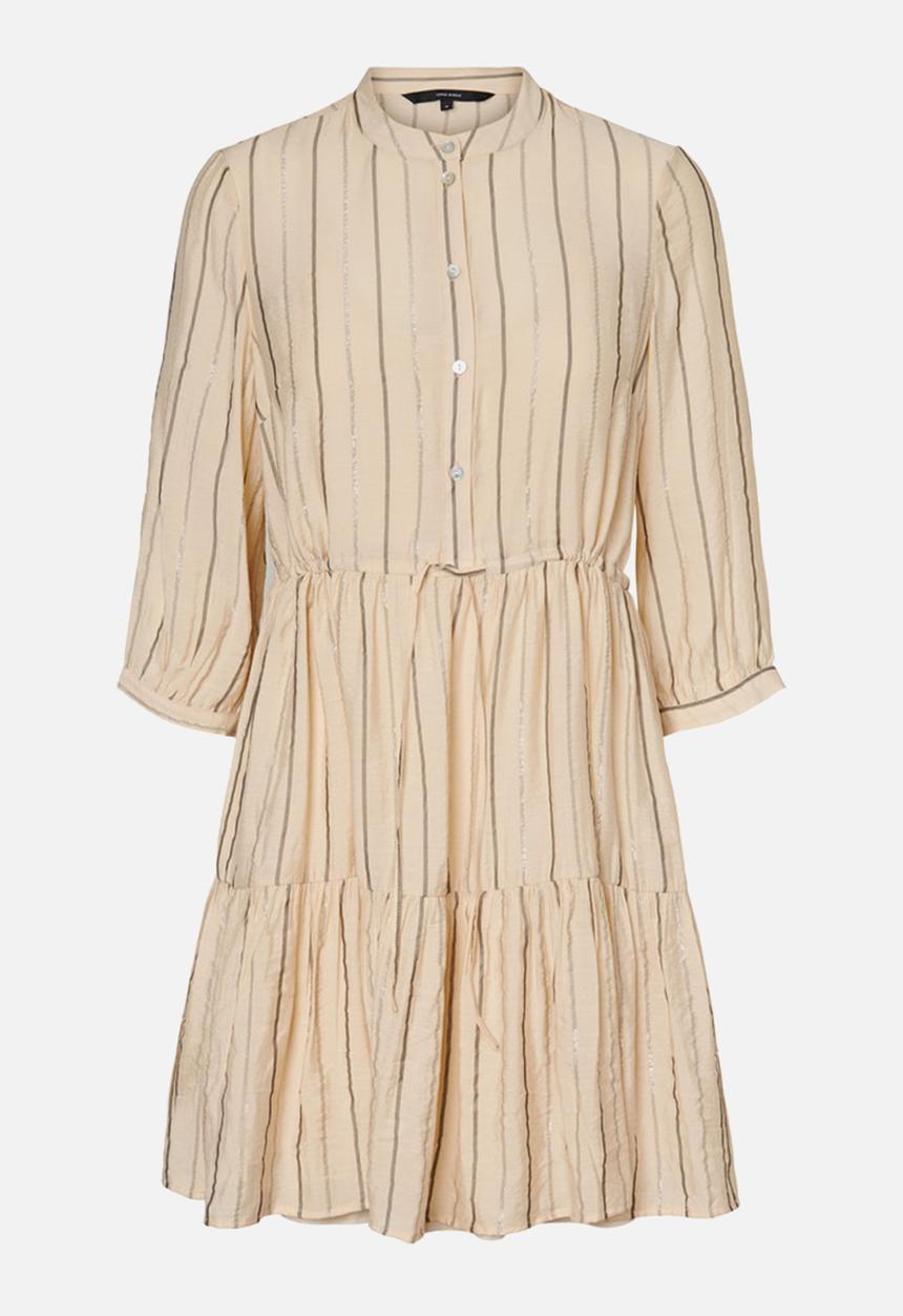 Vero Moda - Ovida 3/4 short dress - beige