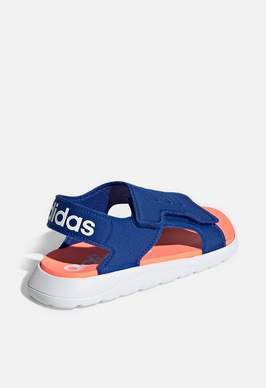 adidas Originals - Comfort sandals - blue & coral 