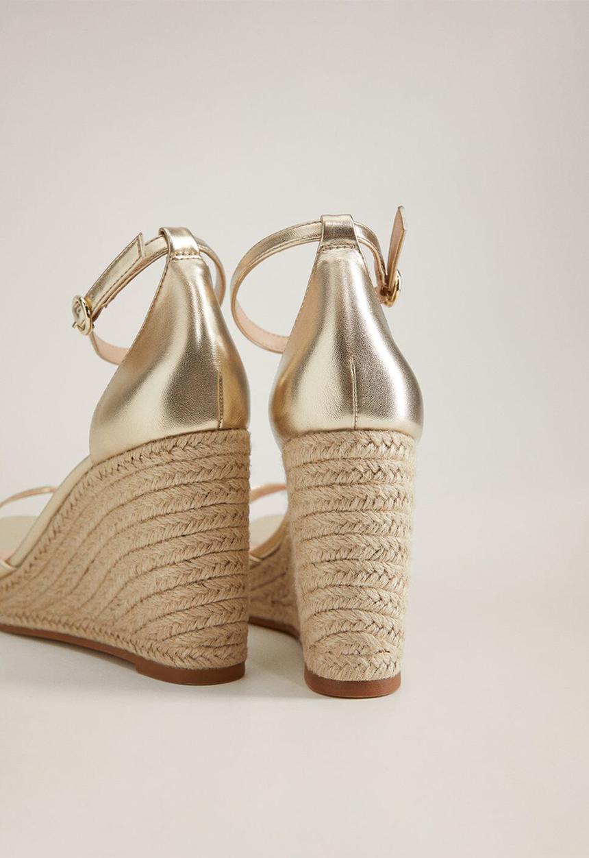MANGO - Ele wedge heel - gold