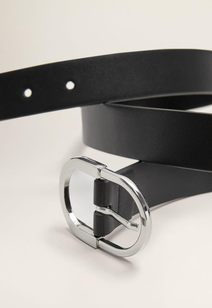 MANGO - Classic belt - black