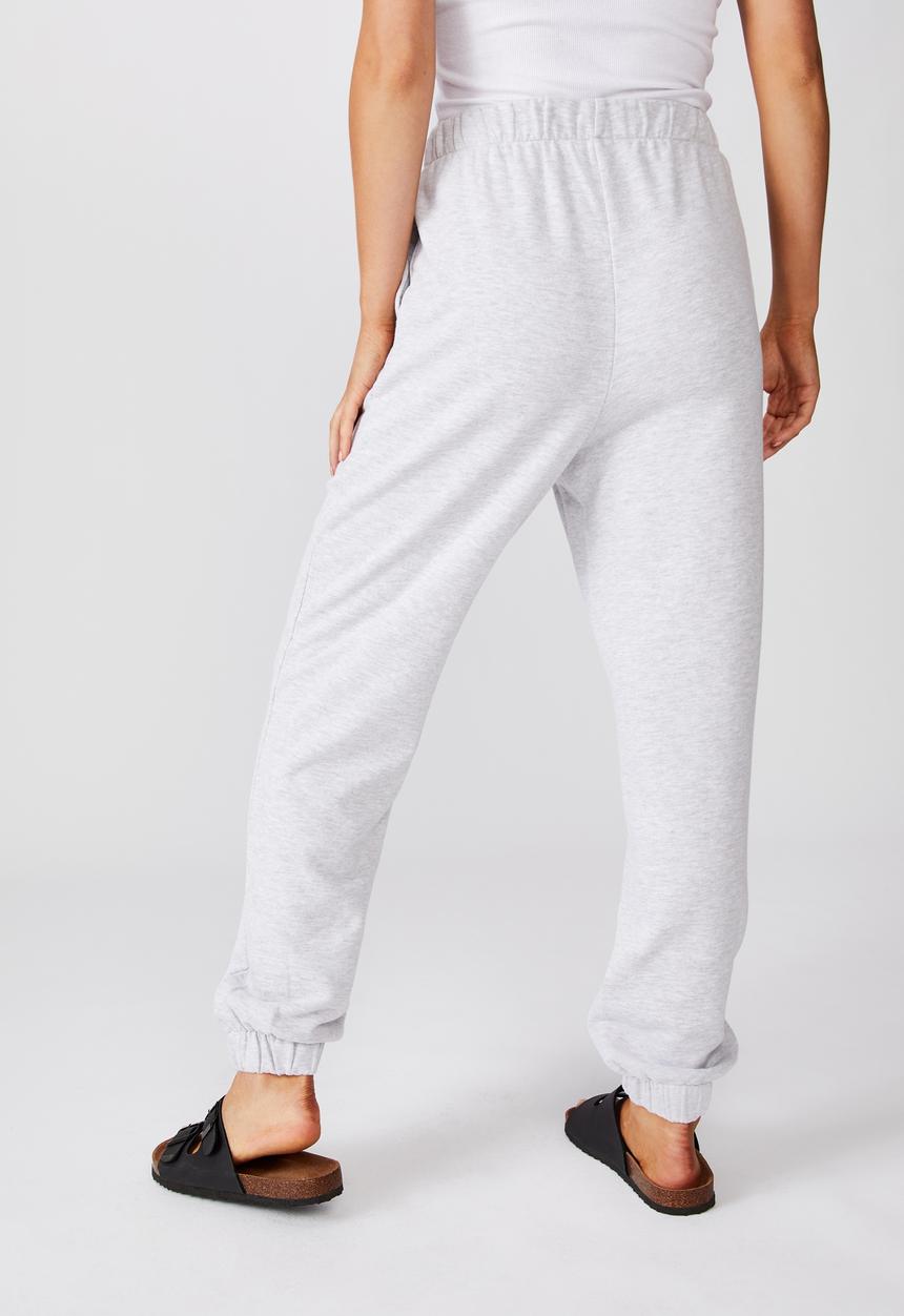 Cotton On - High waisted trackpant - silver marle