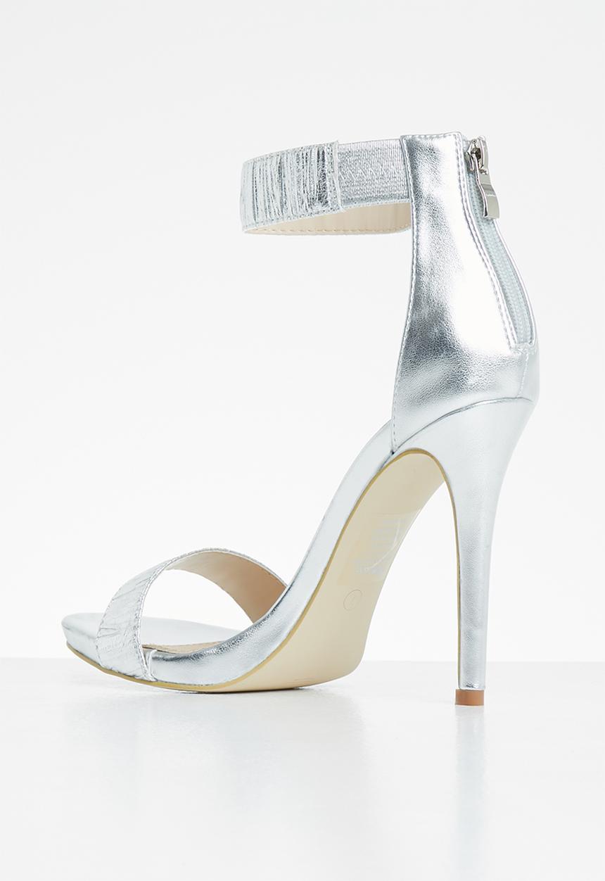 Plum - Whisper heel - silver