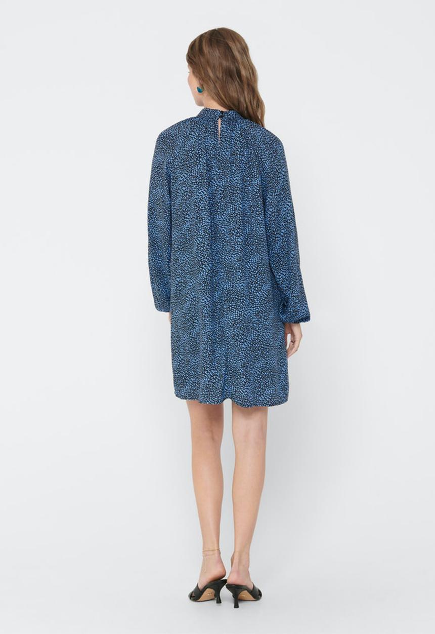 Jacqueline de Yong - Pearl shirt dress - blue & black