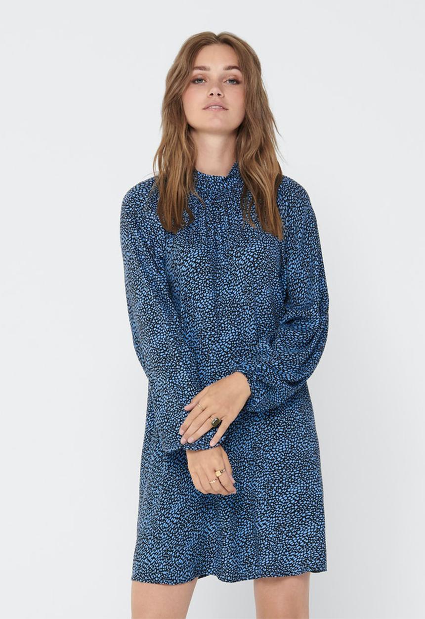 Jacqueline de Yong - Pearl shirt dress - blue & black