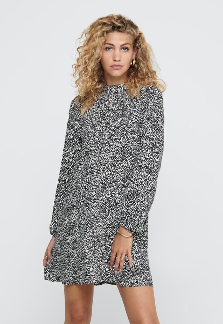 Jacqueline de Yong - Pearl shirt dress- black & white