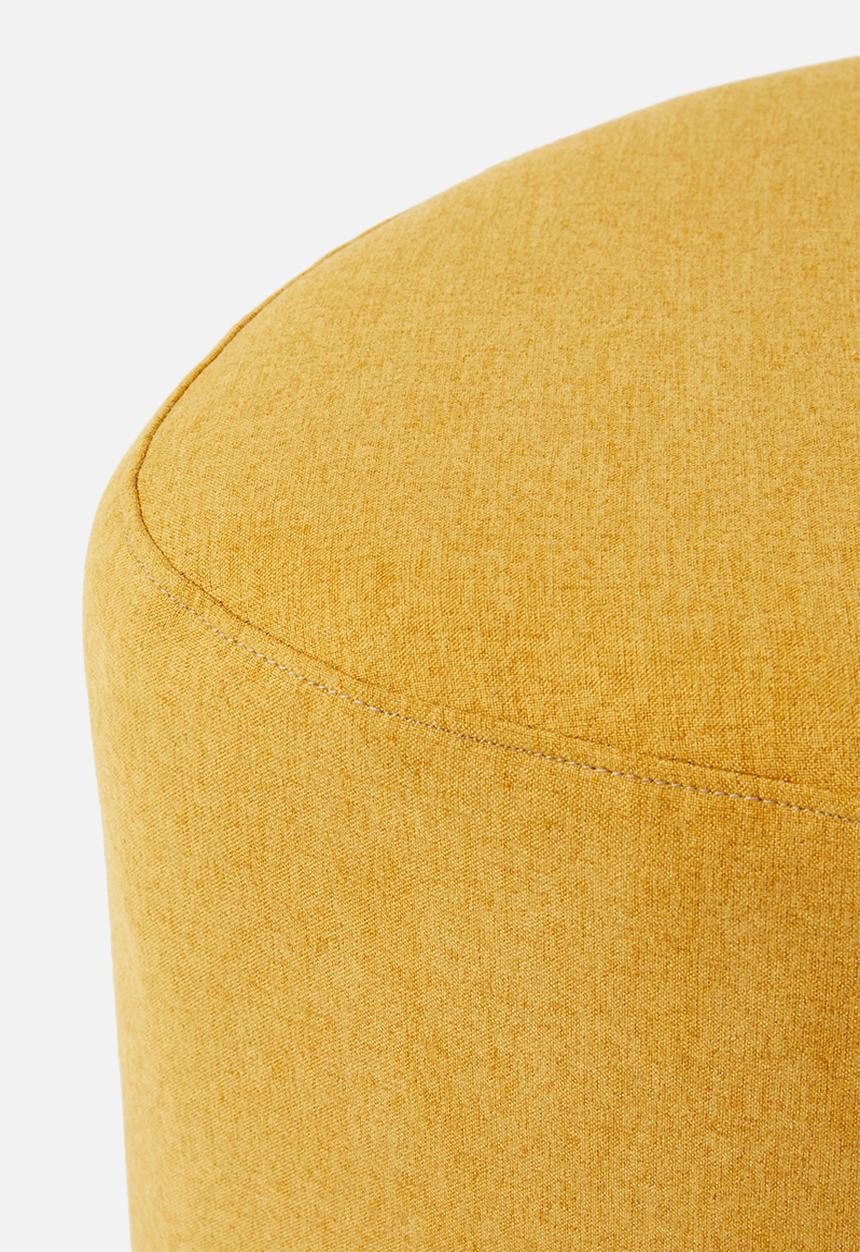 Sixth Floor - Alder ottoman small - mustard