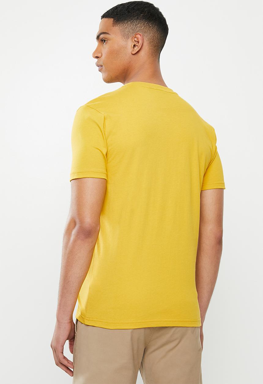 POLO - Brandon block print tee - mustard