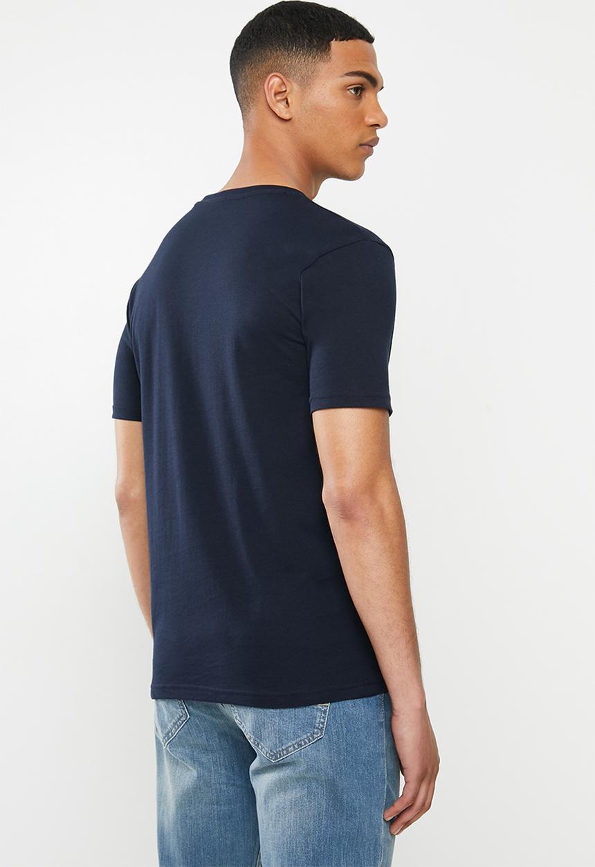 POLO - Sport Gary stack logo tee - navy