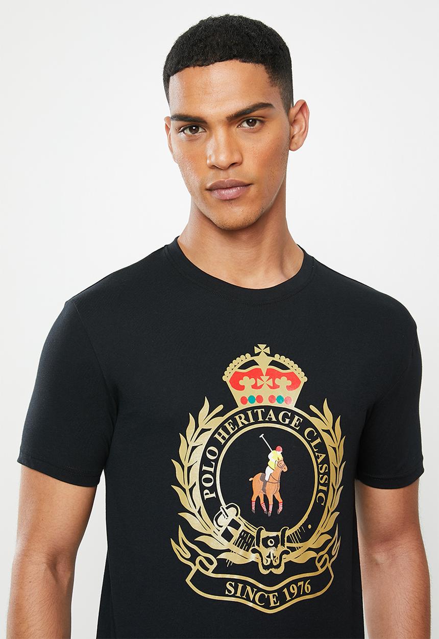 POLO - Julias big crest crew neck tee - black