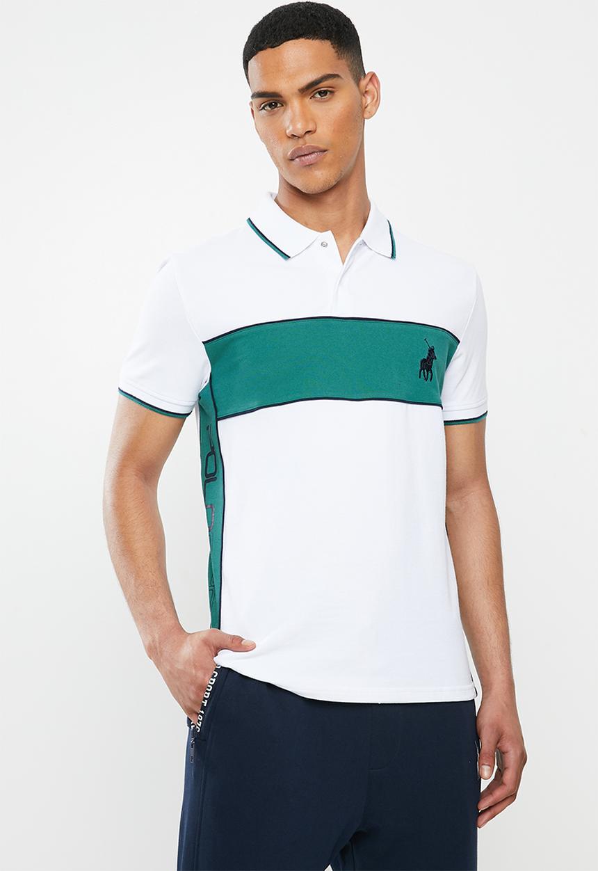 POLO - Polo Garos cut & sew golfer - white