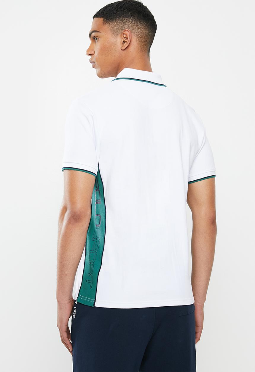 POLO - Polo Garos cut & sew golfer - white
