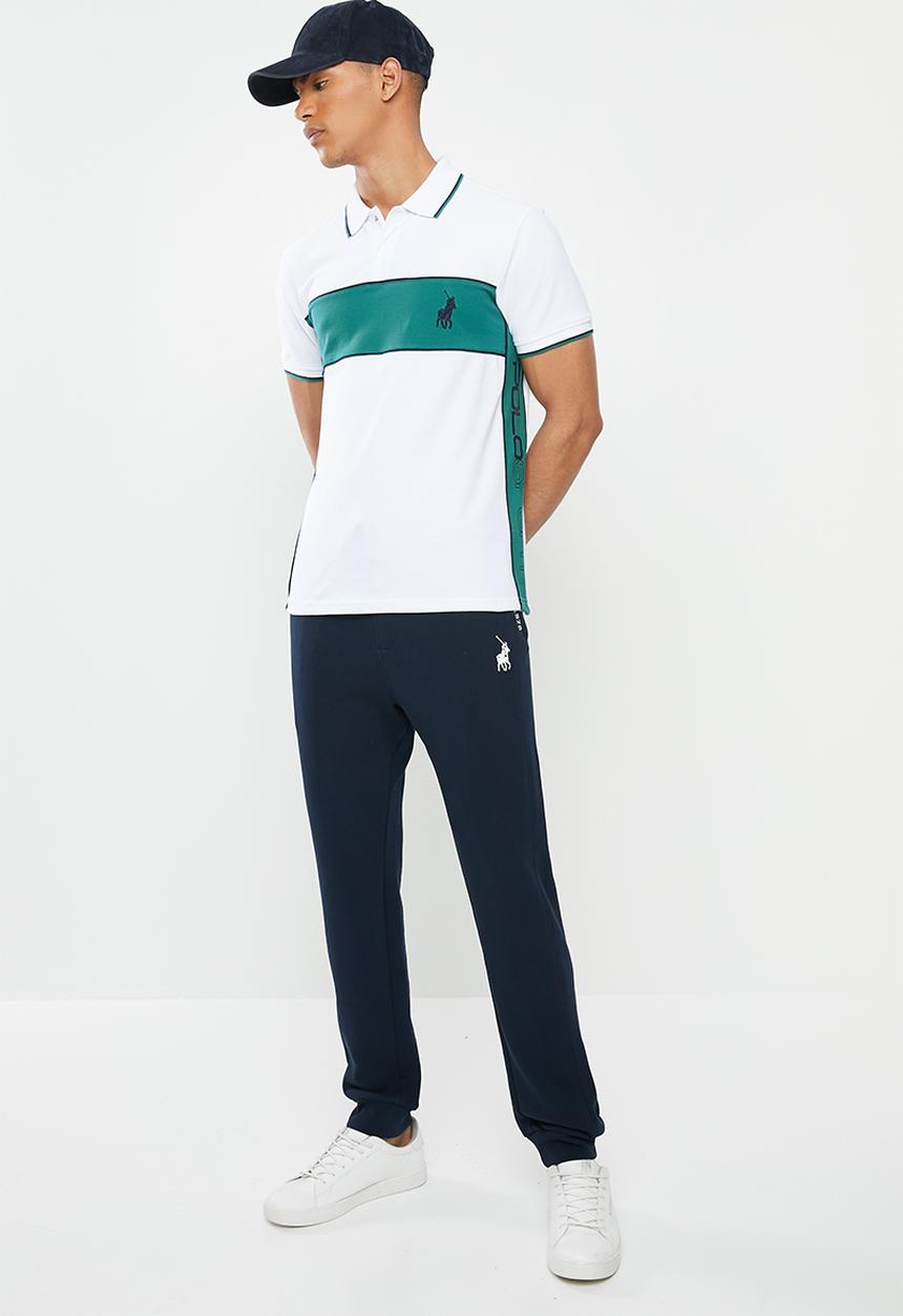 POLO - Polo Garos cut & sew golfer - white