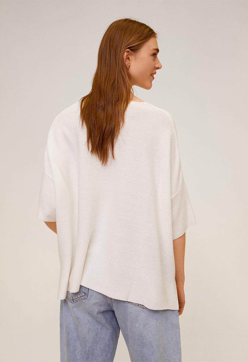 MANGO - Ines sweat top - cream 