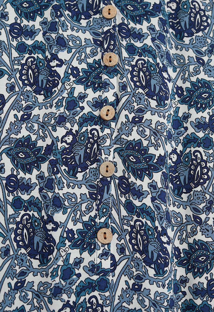 MANGO - Doha dress - medium blue