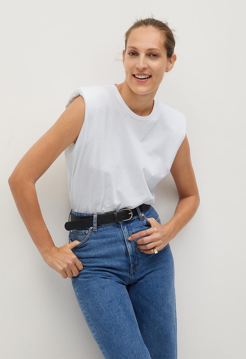 MANGO - Hombro7 T-shirt - white