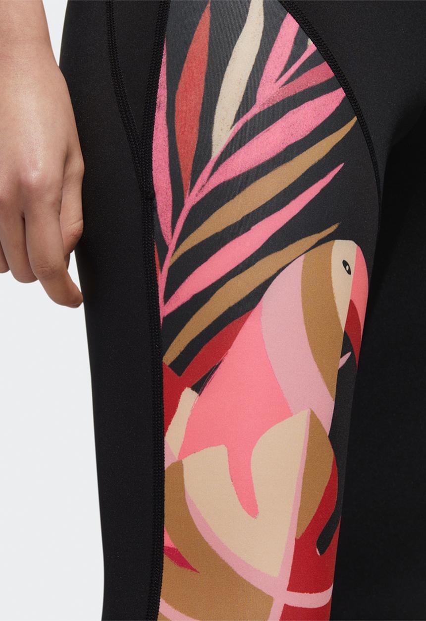 adidas Originals - Farm rio feel brilliant tights - black & pink