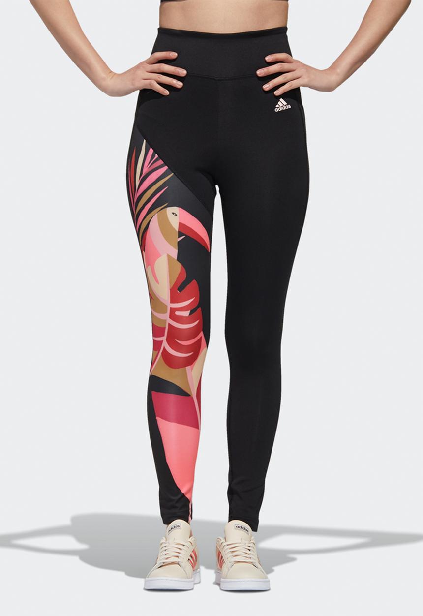 adidas Originals - Farm rio feel brilliant tights - black & pink